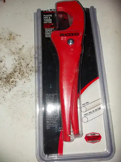 A plastic pipe and tubing cutter is a specialized hand tool designed for cutting through plastic pip...