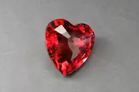 Swarovski silver crystal "RED HEART"