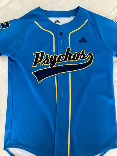 Adidas Psychos Button Up Baseball Jersey 42 Men’s Med, View more