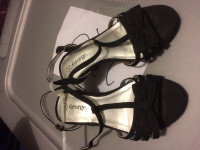 Girls size 11 black high heels