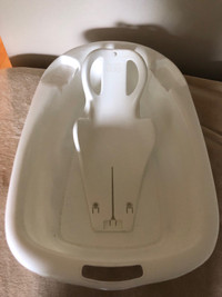 Baby bathtub $15, white with insert, used