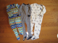 Size 2T 2 Fleece PJs and one cotton gap