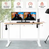 Electronic desk with accessories 