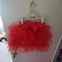 next little girl red tutu Dress