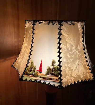 MCM painted Lampshade , View more