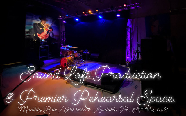 Large music practice space available. in Artists & Musicians in Calgary