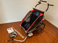  Thule Chariot Double Bike Trailer and Stroller
