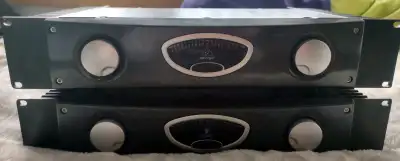 Behringer A500 power amps, View more