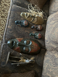 Asian wood masks 