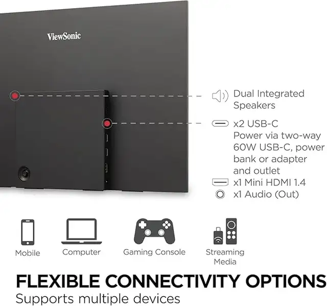 ViewSonic 16" 4K UHD OLED Portable Monitor - BRAND NEW, UNUSED in Monitors in Oshawa / Durham Region - Image 5