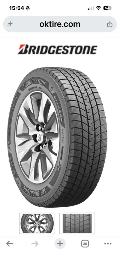 Almost new winter tires on steel rims. Less than 5000 km.