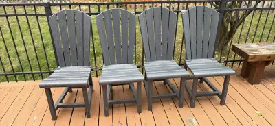 Patio Set: CR Plastics Harvest Table Dining Set + Bench, View more