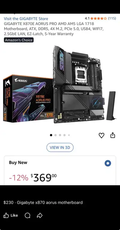 gigabyte x870 motherboard , View more