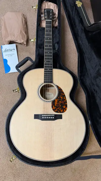 New 2026 Larrivee J-03 Mahogany Jumbo acoustic guitar, View more