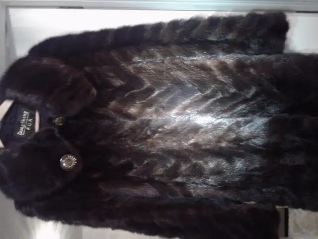 Dark brown mink coat for sale in Women's - Tops & Outerwear in Laval / North Shore - Image 5