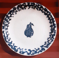 Vintage Folk Craft Fruits Plate by Tienshan