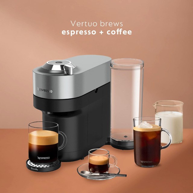 Nespresso Vertuo POP+ Deluxe Coffee and Espresso Machine, Titan in Coffee Makers in Markham / York Region - Image 3