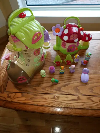 Step two Happy Land Shoe House and Mushroom house.