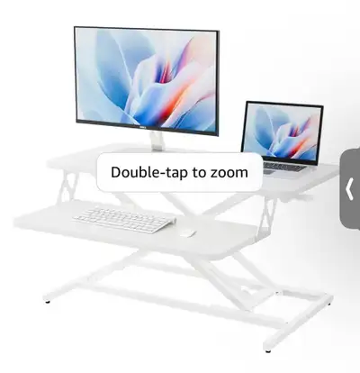 32” Adjustable Standing Desk Converter – Sit to Stand Dual Monit, View more