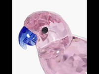 SWAROVSKI CRYSTAL Bird Figurine Pink Parakeet ~ CHA  CHA 5557848