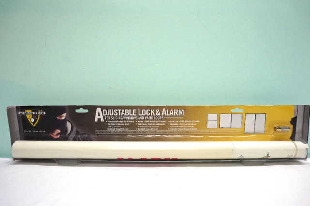 Adjustable Lock & Alarm for Sliding Windows & Patio Doors – NEW in Other in Markham / York Region