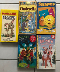Kids movies Set of 5 VHS