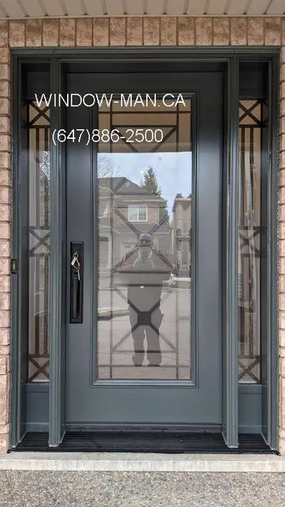 TwoSideLites Entry Front Door  White, View more