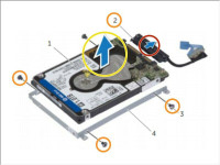 Caddy SATA SSD connecteur + vis pour Dell XPS 15
