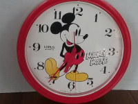 Vintage Clock - Mickey Mouse Round Made in Japan (Lorus Quartz)