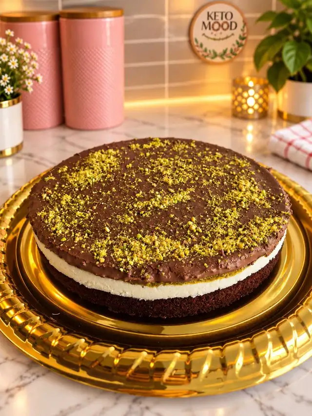 Keto Pistachio Chocolate Cake | Sugar-Free | Mississauga