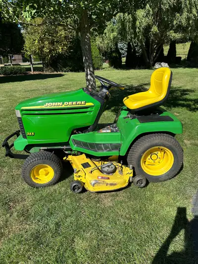 I'm selling a John Deere 345 tractor, known for its reliability and powerful engine. This used tract...