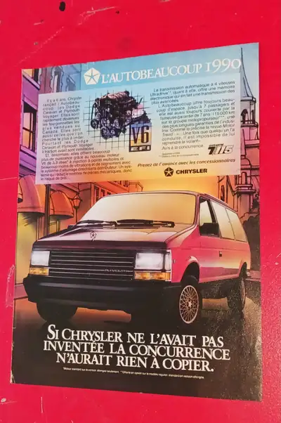 Une annonce originale de revue de 1990, et mesure 8 X 11 pouces. $4 envoyer. E-transfer / Paypal An...