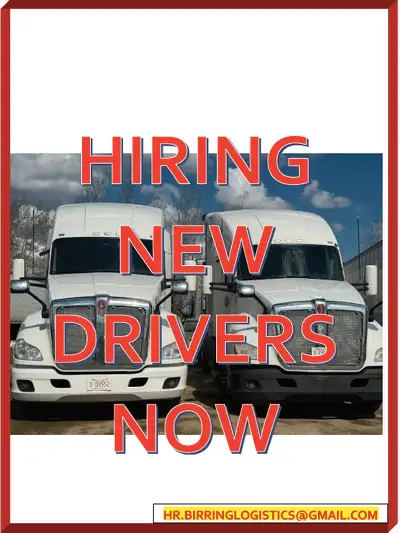 We are a well-established and growing trucking company looking for dependable, experienced, and prof...