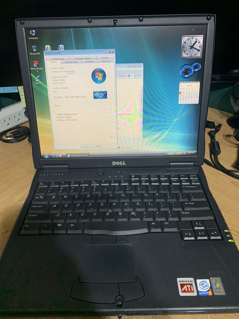 Dell C640 laptop Win XP 1Gb ram for sale  
