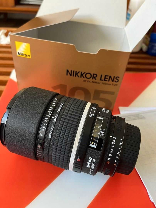 Nikon AF DC-NIKKOR 105mm f/2 D  in Cameras & Camcorders in Red Deer - Image 2
