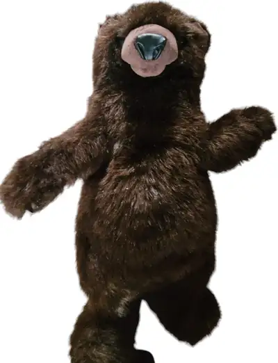 Brown plush teddy. I deliver, View more