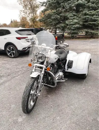 2008 Harley Davidson Sportster 1200, converted into a trike with a high-quality aftermarket trike ki...