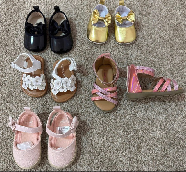 All NEW unworn Baby Girl Shoes size 0-3  in Clothing - 0-3 Months in London