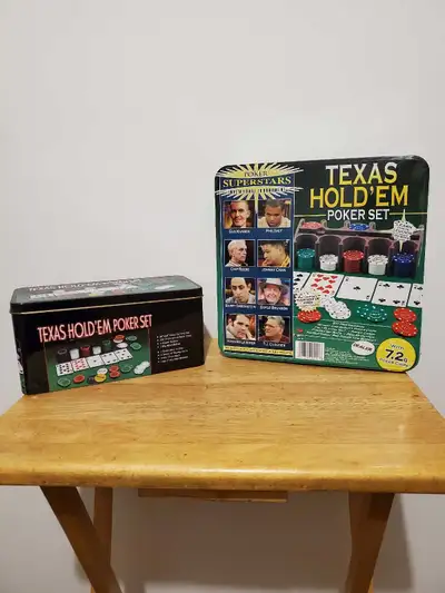 I'm selling Texas Hold'em Poker Sets that includes everything you need for a great poker night! Thes...