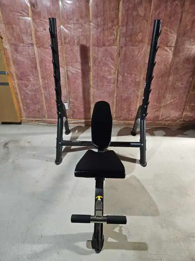 Hoist - Olympic Weight Bench Fold up Bench design Good shape 2 minor rips in upholstery