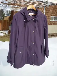 ALIA Purple Hooded Light/Rain Jacket XLP