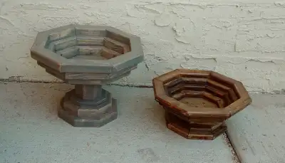 Hand Crafted Outdoor Flower Pot Carts and Raised Vegetable Planters Priced $25.00 to $300.00 Small h...