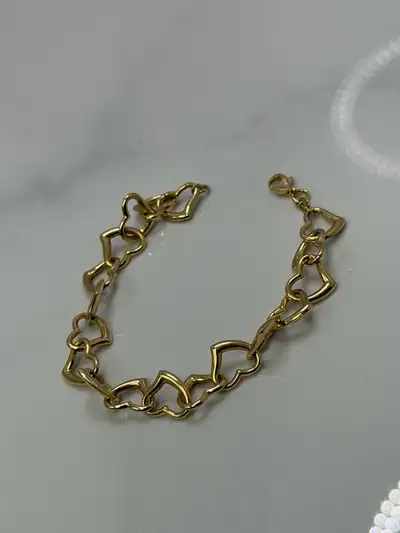 Bracelet en Or 18kt Cœurs , View more