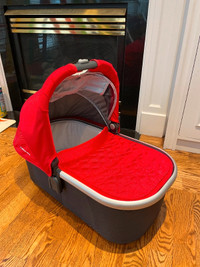 Uppababy vista 2015 bassinet red/silver