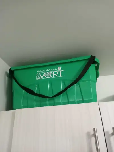 Green Grocery Bin with Straps, View more