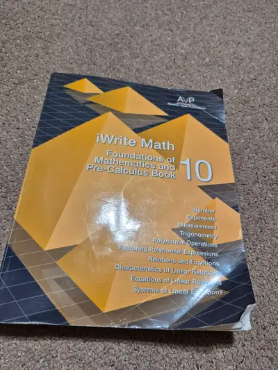 iWrite Math 10 Workbook, View more