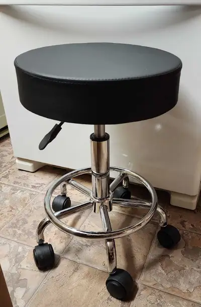 BRAND NEW Rolling Adjustable Swivel Stool, View more