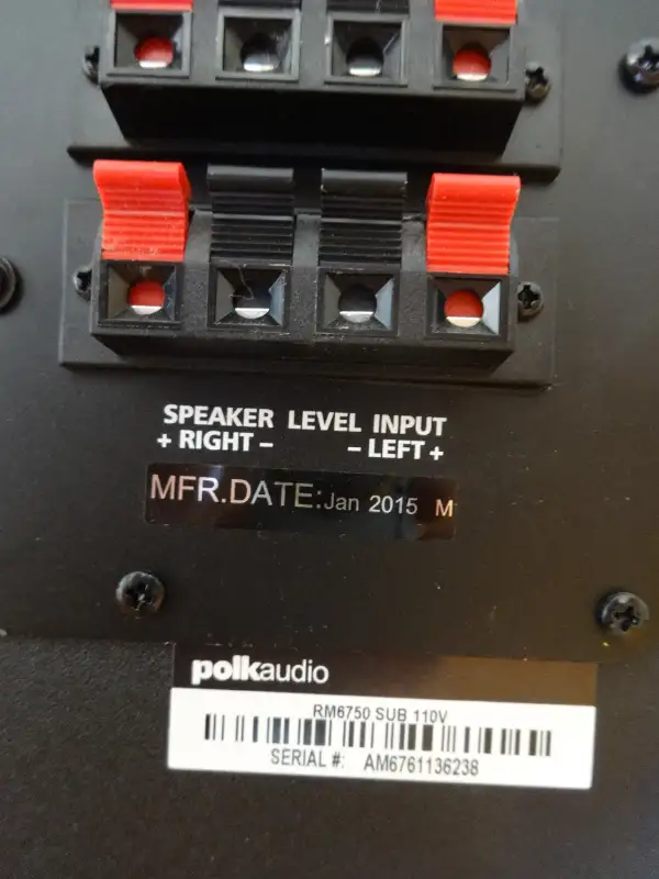 Polk Audio RM6750 powered subwoofer for sale in Speakers in Markham / York Region - Image 8