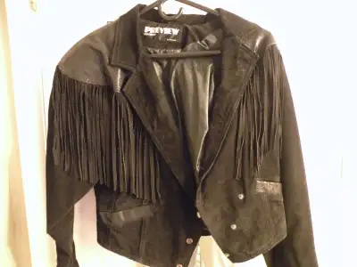 Ladies Suede Fringed Jacket For Sale, View more