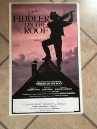 Fiddler on the Roof 35th anniv. National Tour autographed poster